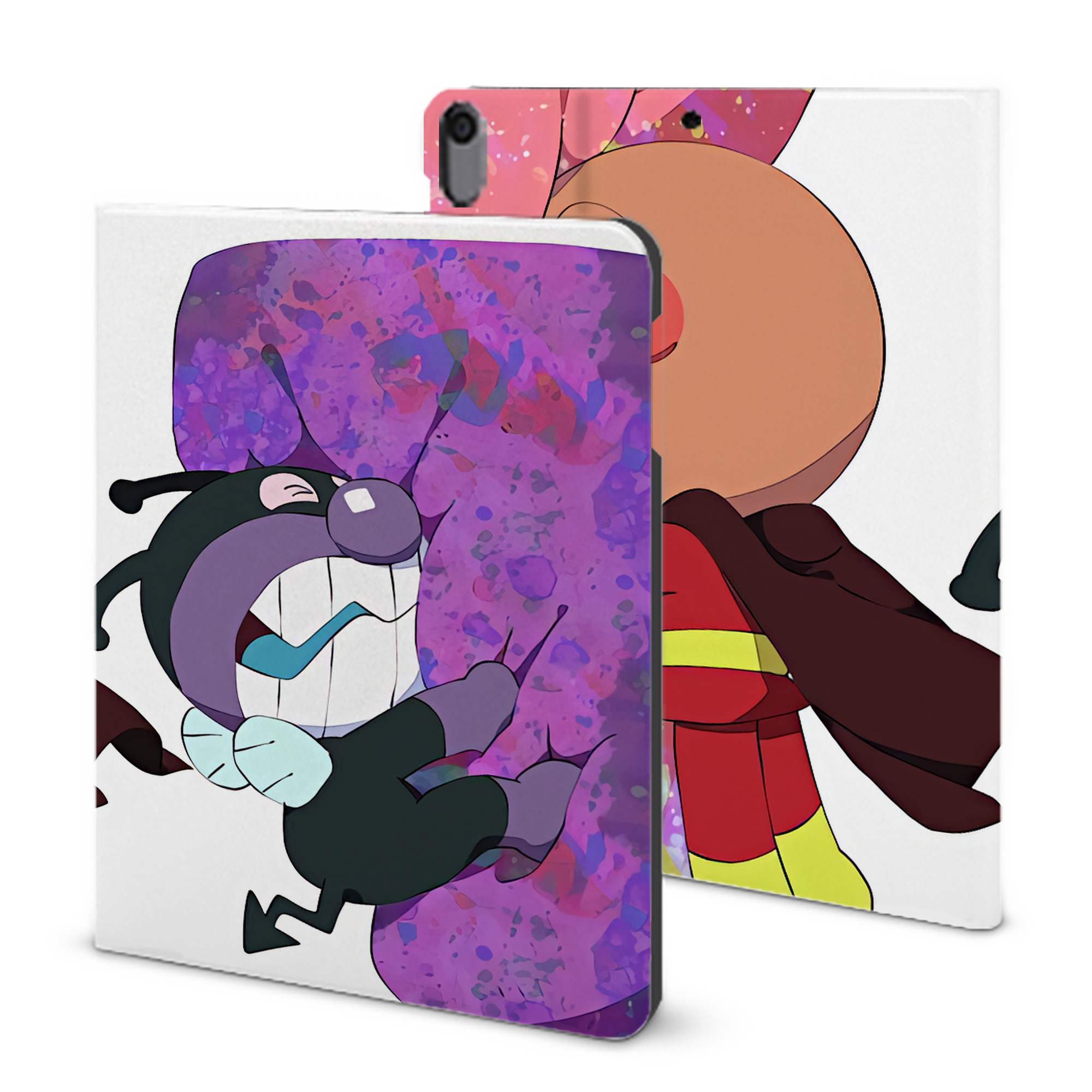 （画像用） アンパンマン Anpanman IPad ケース ブック型 PUレザー TPU 耐衝撃 軽量 薄型 ペン収納なし 全面保護 IPad 各モデル対応